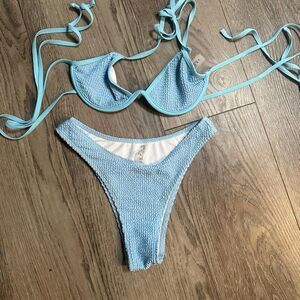 Unbranded Women's Blue Bikinis-and-tankini-sets